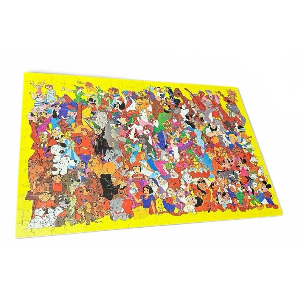 Disney Fantasy Characters 300 Extra Large Pieces Whitman 1981 Puzzle Complete